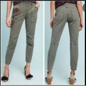 Anthropologie The Wanderer Beaded Denim Pant - 25